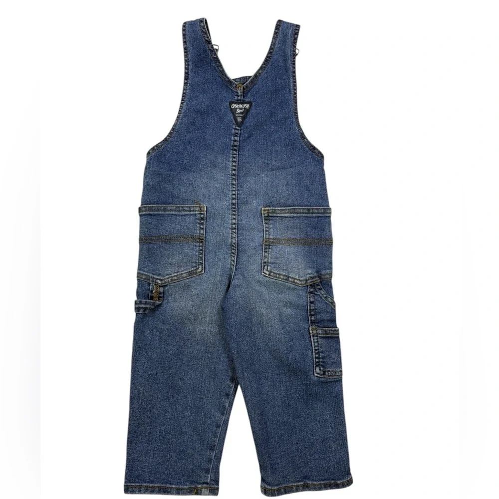 Oshkosh B’gosh Toddler Stretch Denim Adjustable Straps Overalls